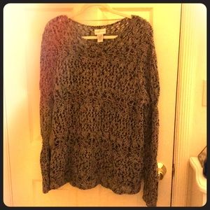 Fun multicolor loose knit sweater.